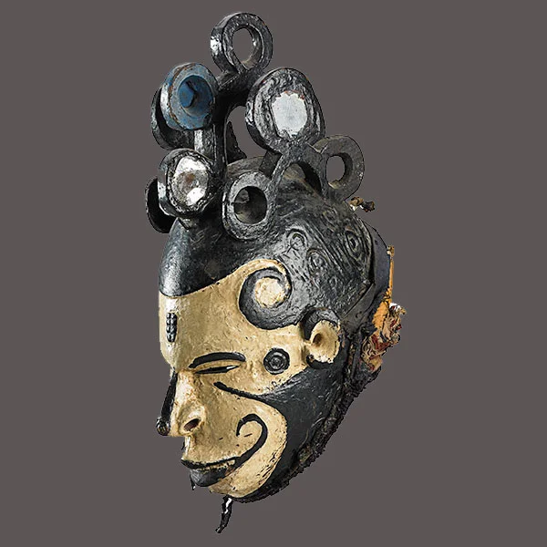 Lot 29. Allen Stone Auction. October 19, 2018 IGBO, MAIDEN SPIRITS (MMWO) MASK, NIGERIA Estimate: $400 - $600