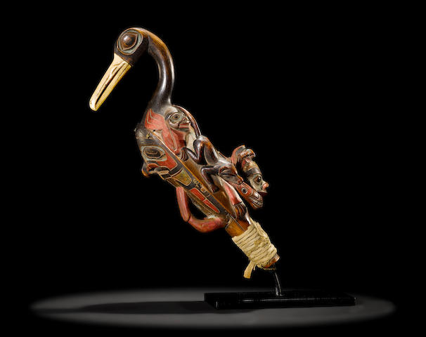 Bonhams Lot 394Y AN EXCEPTIONAL TLINGIT RATTLE US$ 100,000 - 150,000