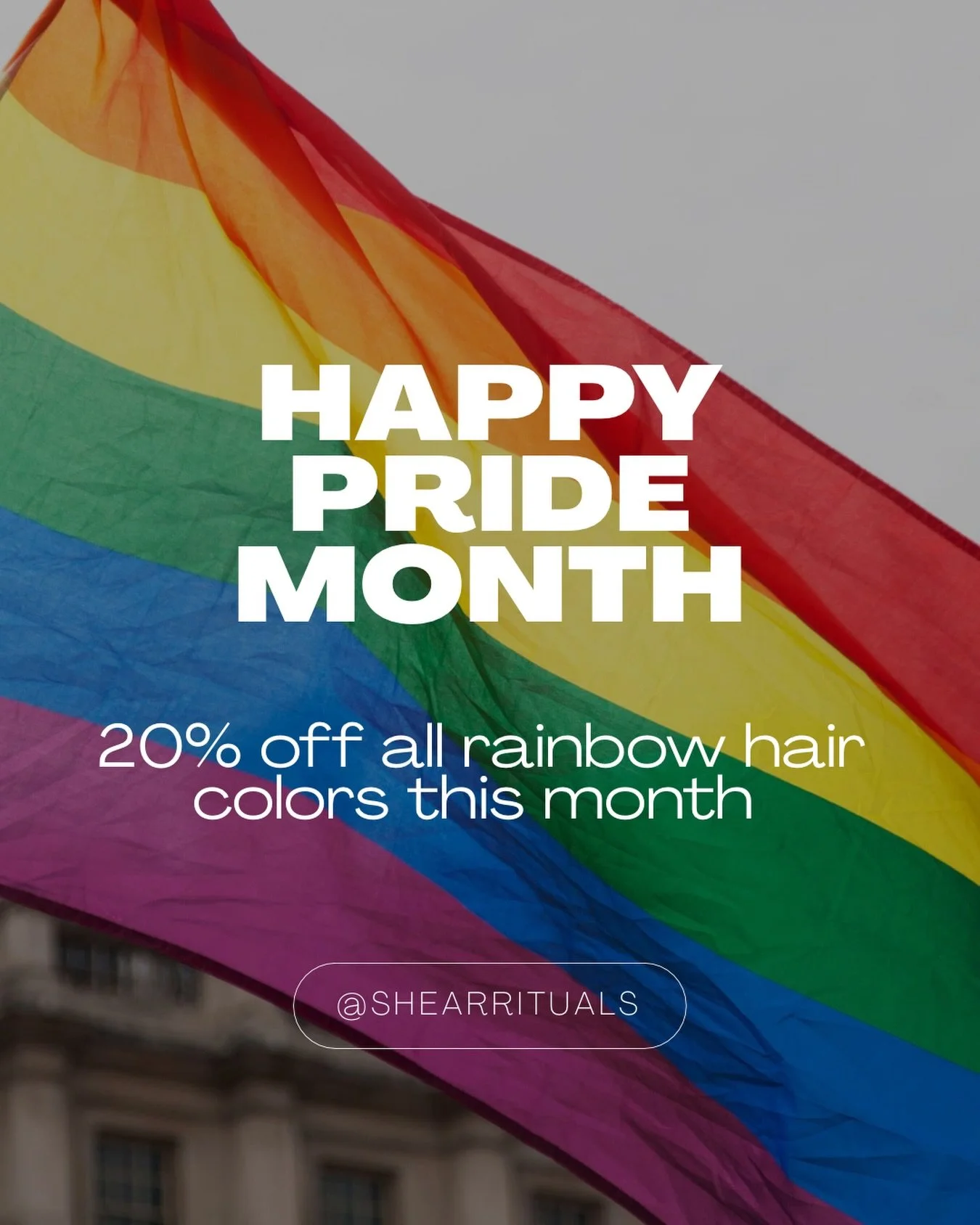 Happy Pride from the Shear Rituals team! 
Book your appointment now with link in bio or call 941-752-8010