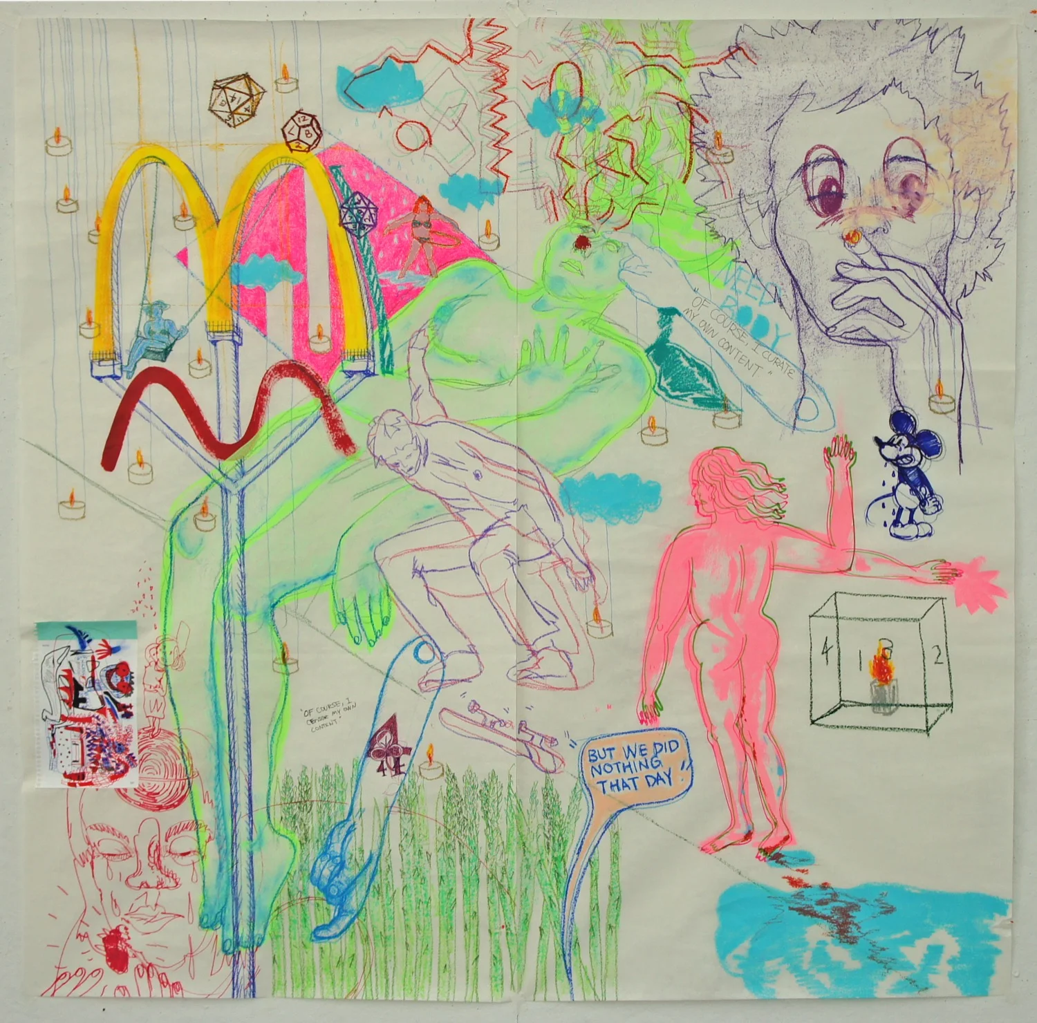 Disclaimer, 2017, 60x60"