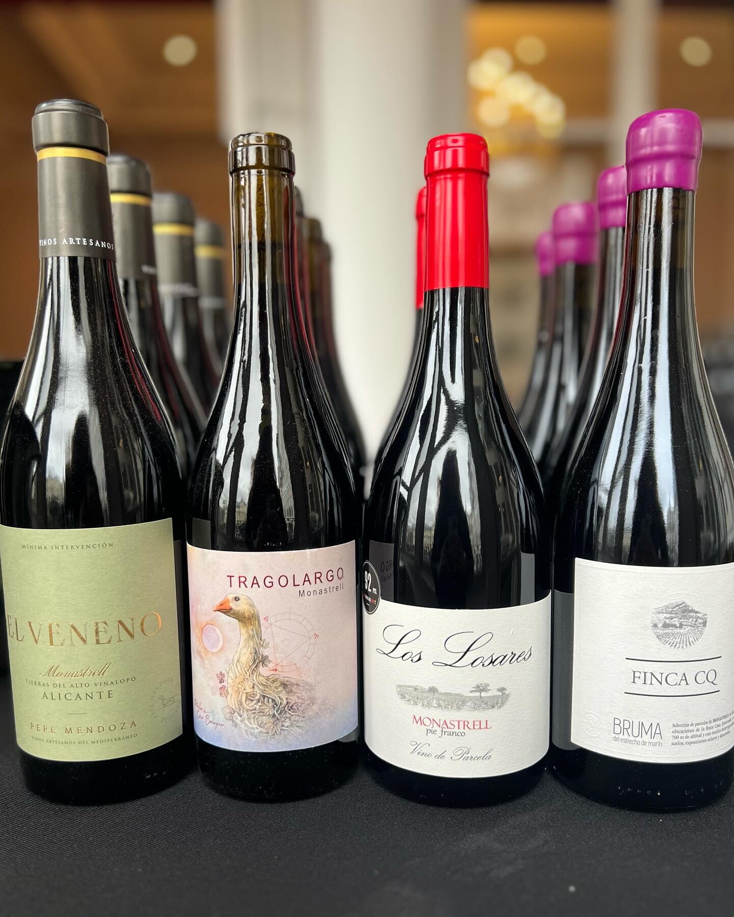 Great start to the week with &ldquo;A Taste of Sunshine&rdquo;! ☀️Amazing Monastrell tasting featuring wines from the five Spanish denominations: Alicante, Almansa, Bullas, Jumilla, and Yecla. These vibrant, fruity, intense, smooth, and juicy wines a