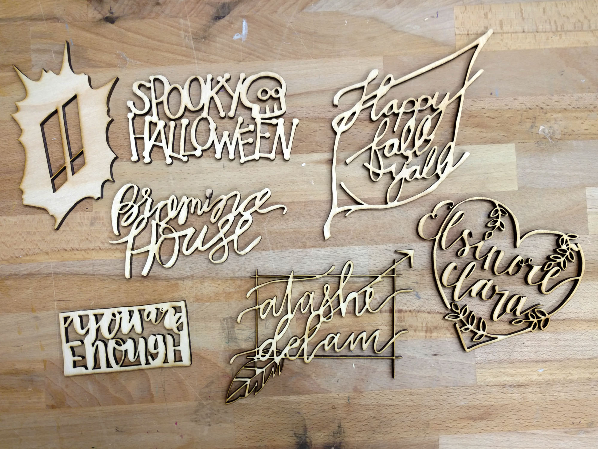 Meekly-Yours-Laser-Letters-Workshop-October-2017-Attendee-Projects-Flatlay.jpg