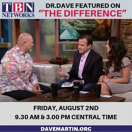 TODAY - Tune in to &ldquo;The Difference&rdquo; @ 8:30am &amp; 3:00pm CT to see Dr. Dave&rsquo;s conversation on Leadership with @matthagee. Watch on @tbn or by clicking the link in bio. #DrDaveMartin #SuccessCoach #TheDifference #Leadership #TuneIn 