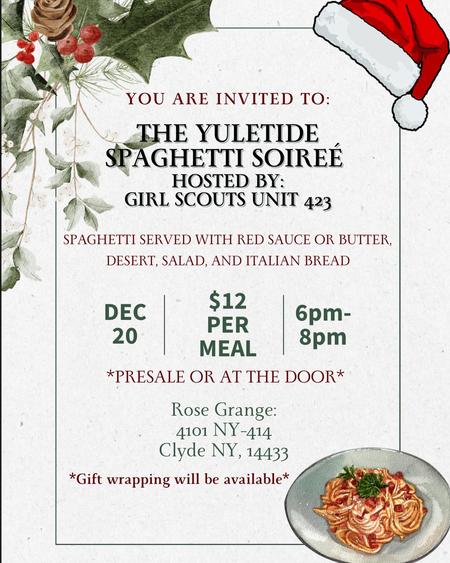 Go support the Girls Scouts and get a good meal too!! 

#girlpower #girlscouts #holiday