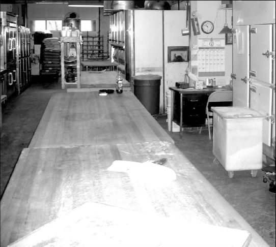 Keller's Bakery tables - photo found online from Linthicum Vignettes by Oscar Skip Booth.