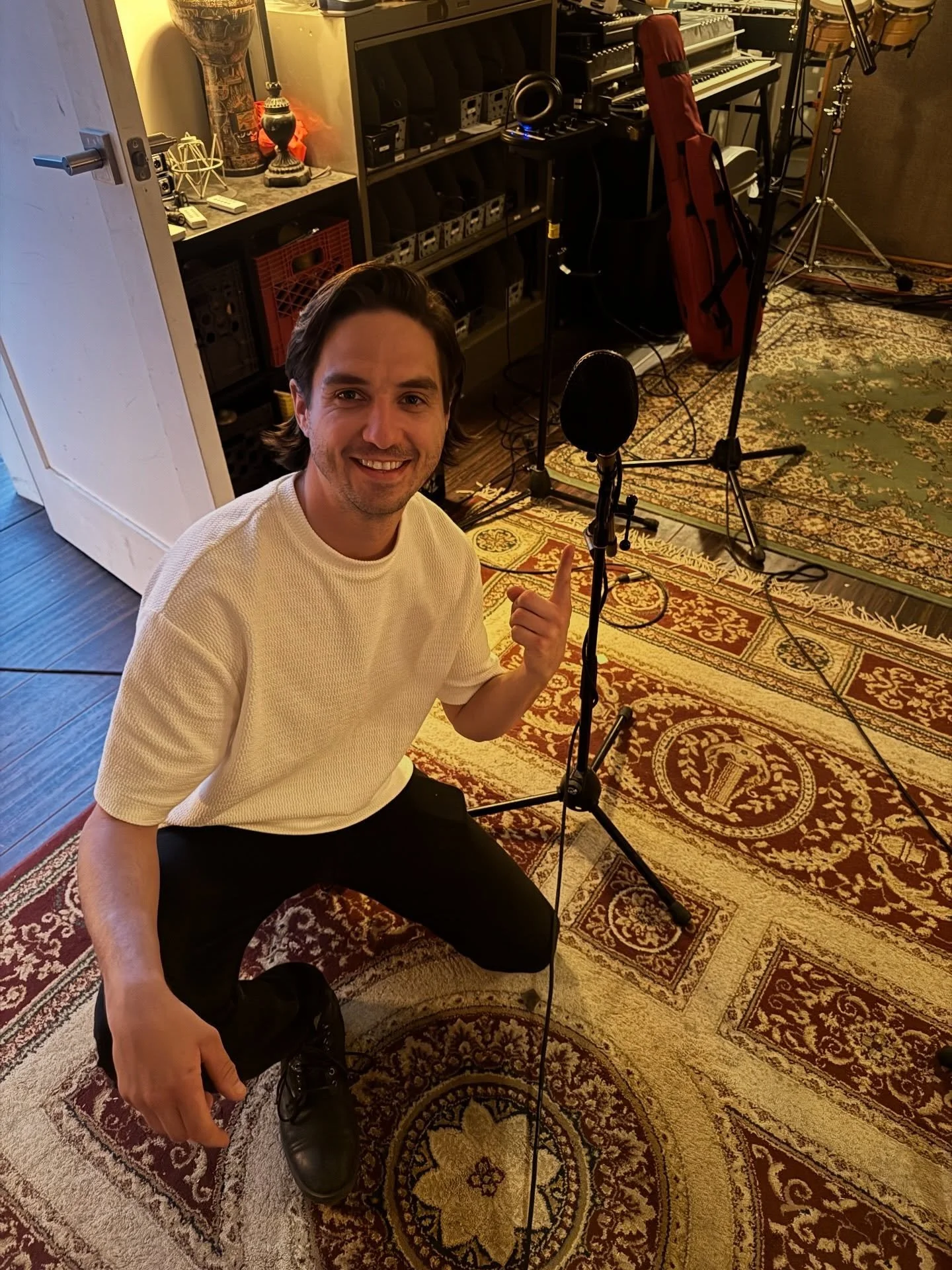 oh lawd we were bleekin&rsquo; today 

1. Cole with a Coles 4038 Microphone
2. Chris with his nice drum kit 
3. Mike with his nice beer 
4. Timmy with his nice body 
5. Taylor with Chris&rsquo;s DC&rsquo;s
6. Devon at Mission Control 
7. Chris&rsquo;