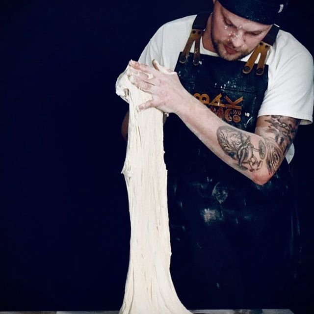New project coming up in August for @bagerietbak Looking forward to see the crafty bakers in their new space at Kastanjeg&aring;rden created by @uglycute_stockholm and illuminated by us @orbium_light 
Pictured: Conrad at the bakery
Photo by: @bagerie