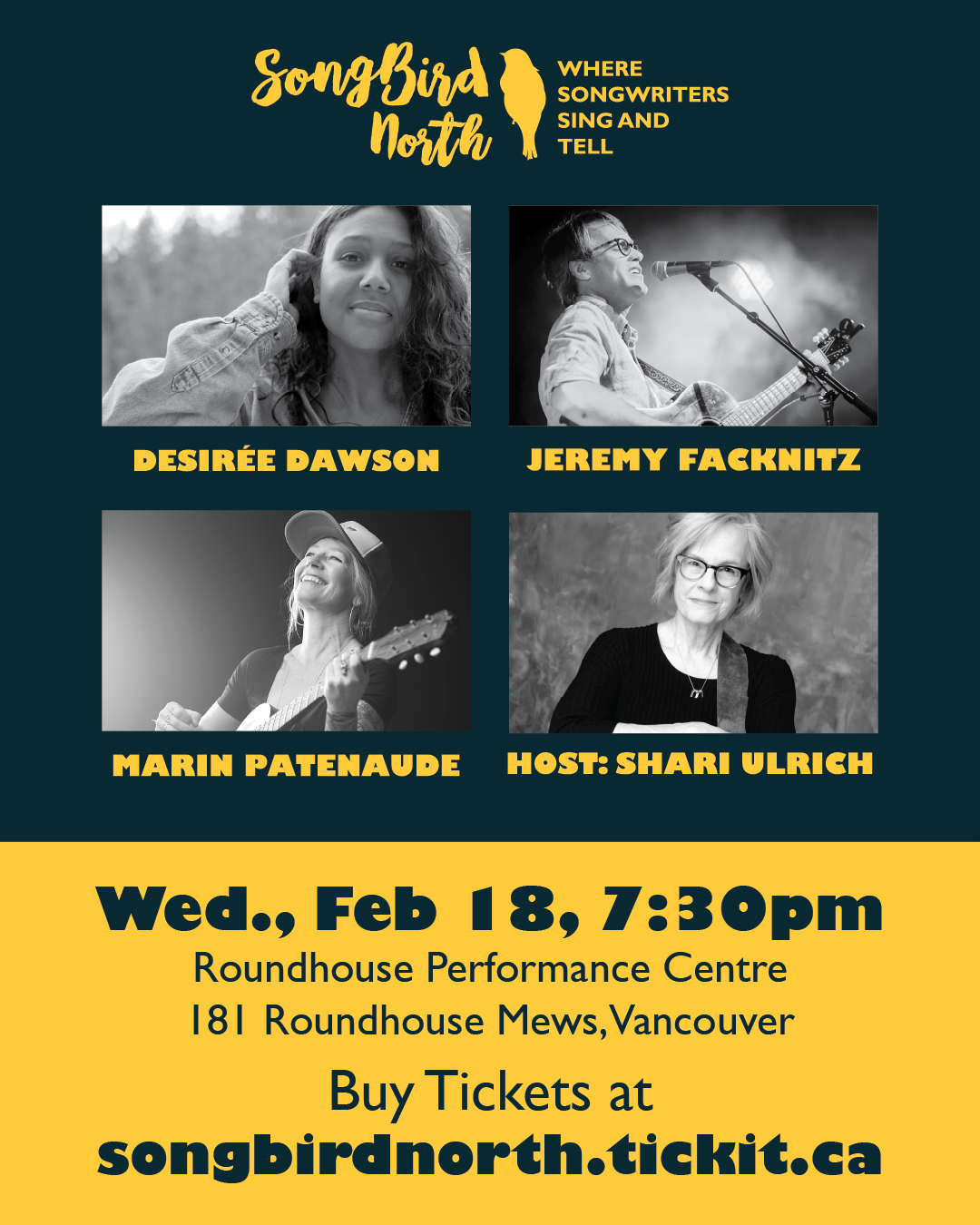 SongBird North - Songwriters in the Round