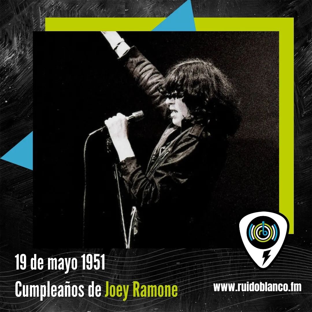 Hoy ser&iacute;a el cumplea&ntilde;os de un grande del rock a nivel mundial Joey Ramone &iquest;Con qu&eacute; rola lo celebramos? 🎸🎼🤘

#RuidosdeAniversario #RuidoBlanco #Ruido2023 #EfectoRuidoBlanco #Rock #Music #Efemerides #Undiacomohoy #Thisday