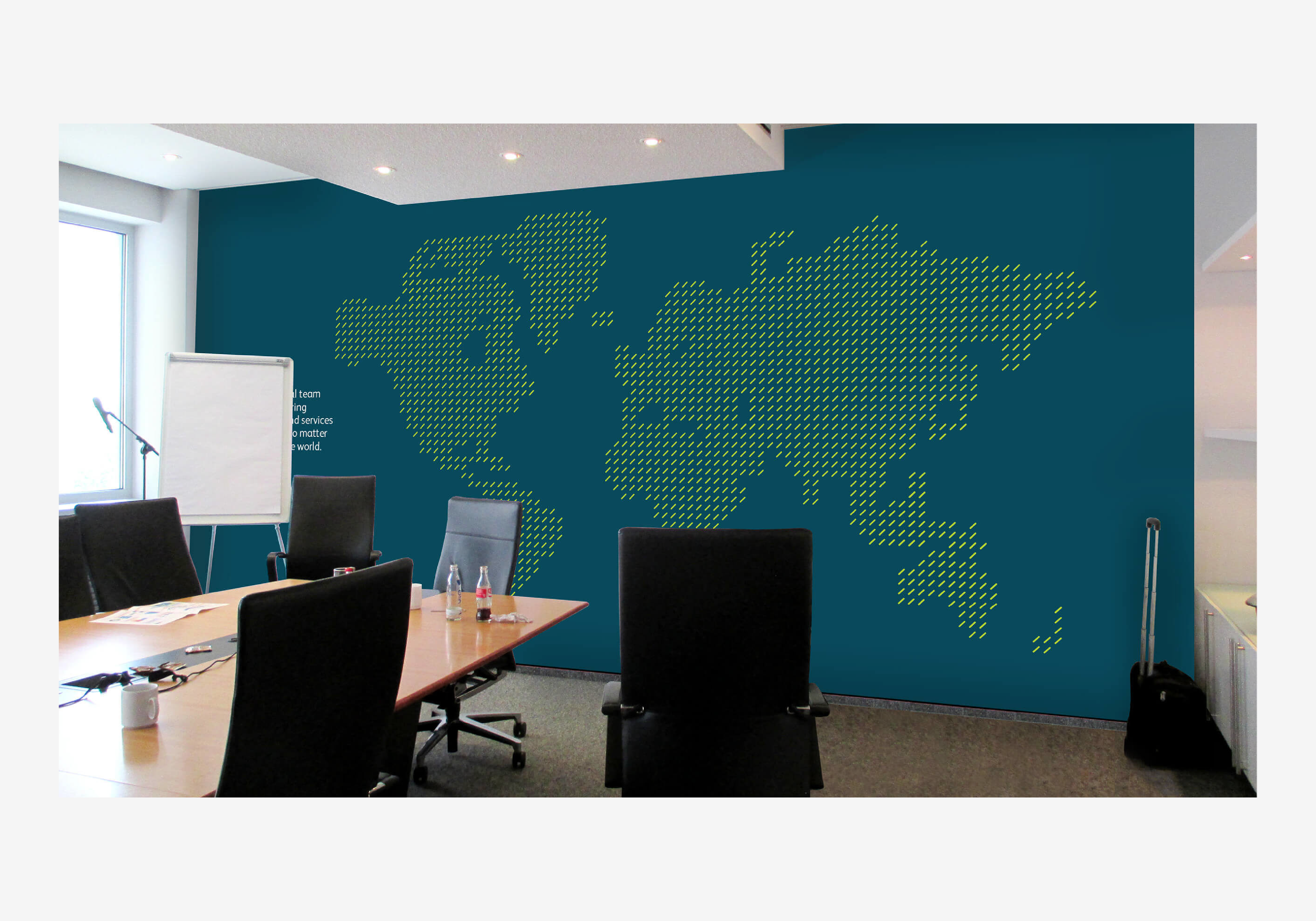 proprietary map wall graphic