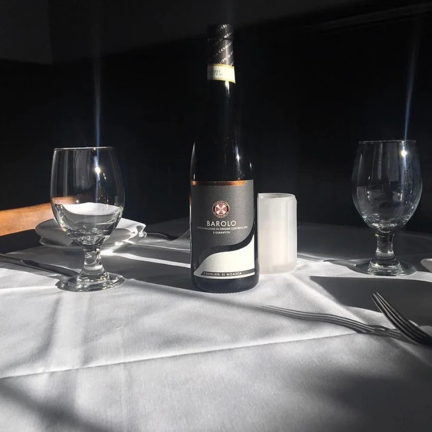 As if our relaxing atmosphere isn’t enough, throw in a bottle of our tasty Barolo red wine!