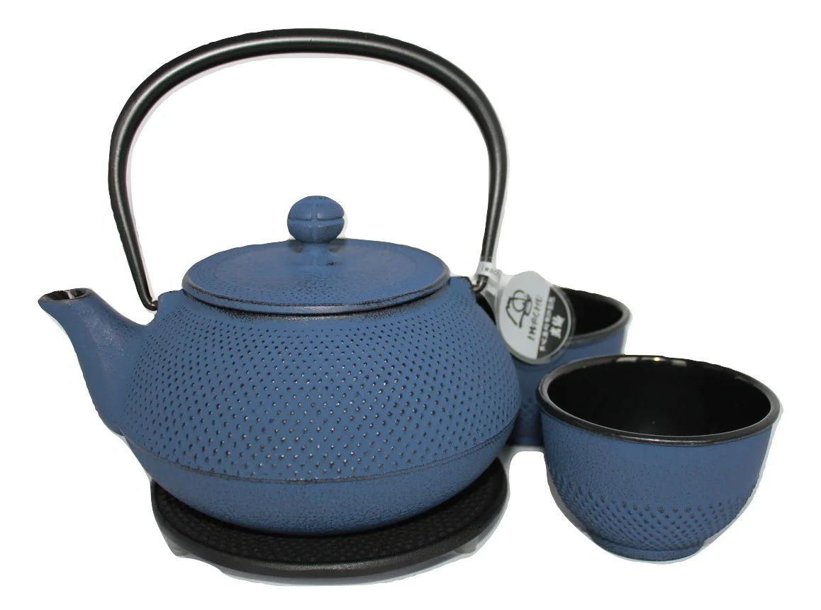 IWACHU Cast Iron Teapot ARARE with trivet/teacup