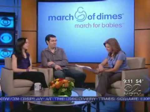 CBS News Interview with Paulina & Josh Levine of TEAM LEVINE March of Dimes