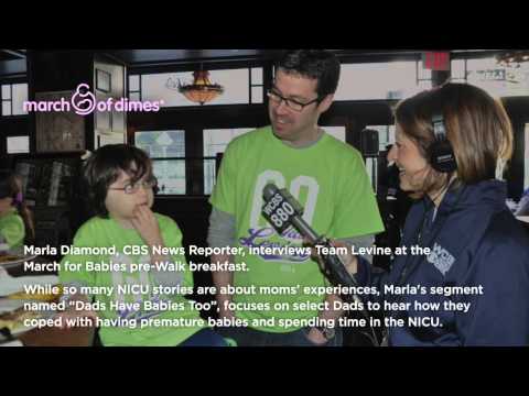 CBS interview with Josh Levine of Team Levine for March of Dimes segment, "Dads have babies too"