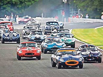 The Jaguar Classic Challenge, seen here at Oulton Park last year, visits Le Mans in 2016.