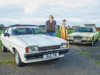 Would you buy a used motor from these men? Terry and Arthur are looking for punters.