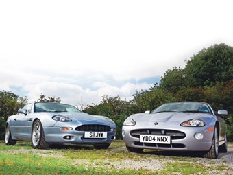 Clash of the classics: Jaguar XK8 V Aston Martin DB7