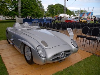 A UK-built and consigned Mercedes 300SLR Evocation with 280E engine legally migrated to Denmark last month to be hammered away for 326,250 euros (£254,475)