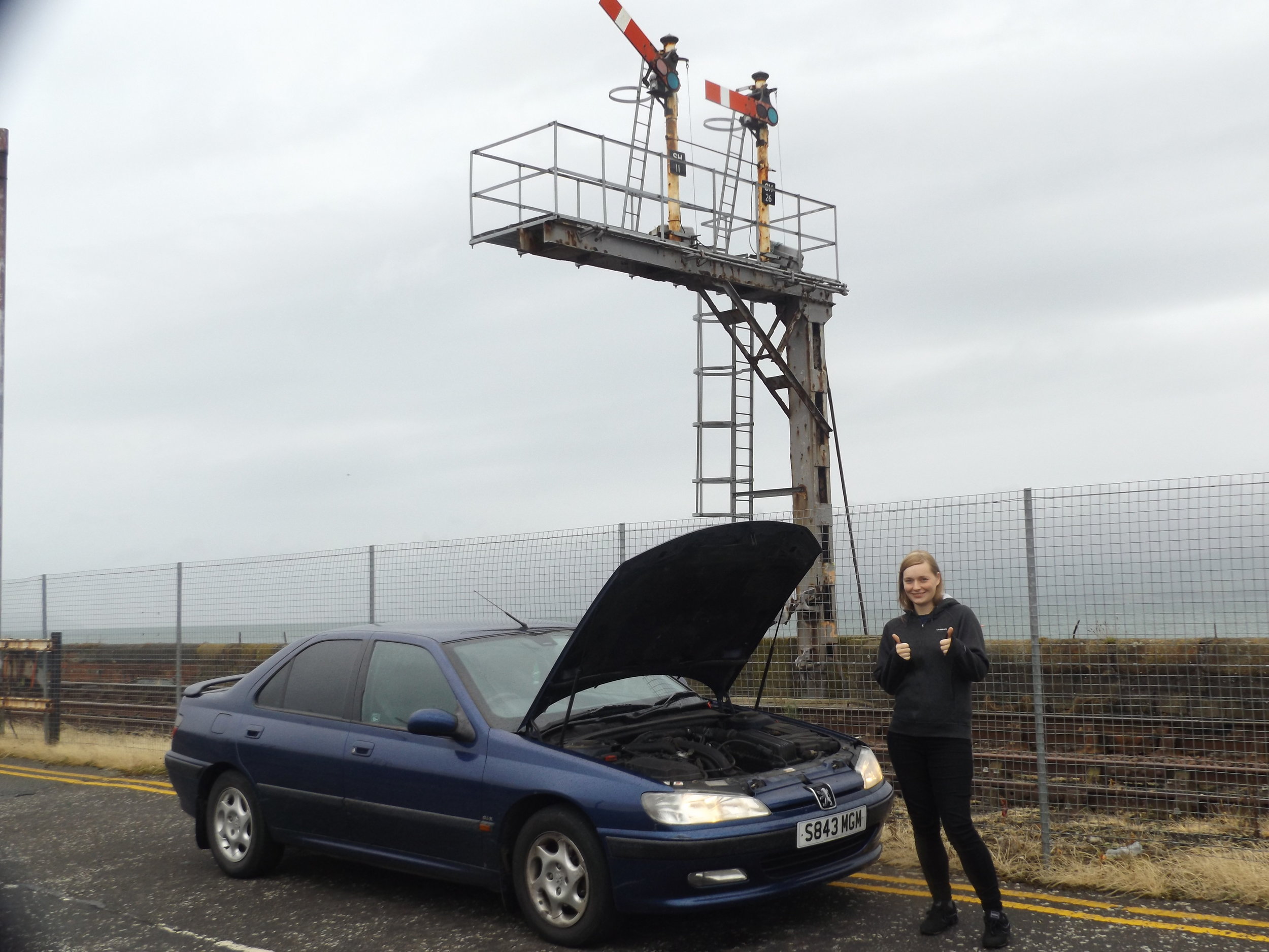 Photographer, Stephanie Graham, thoroughly enjoyed a thorough soaking everytime the 406 required a radiator top-up. &nbsp;