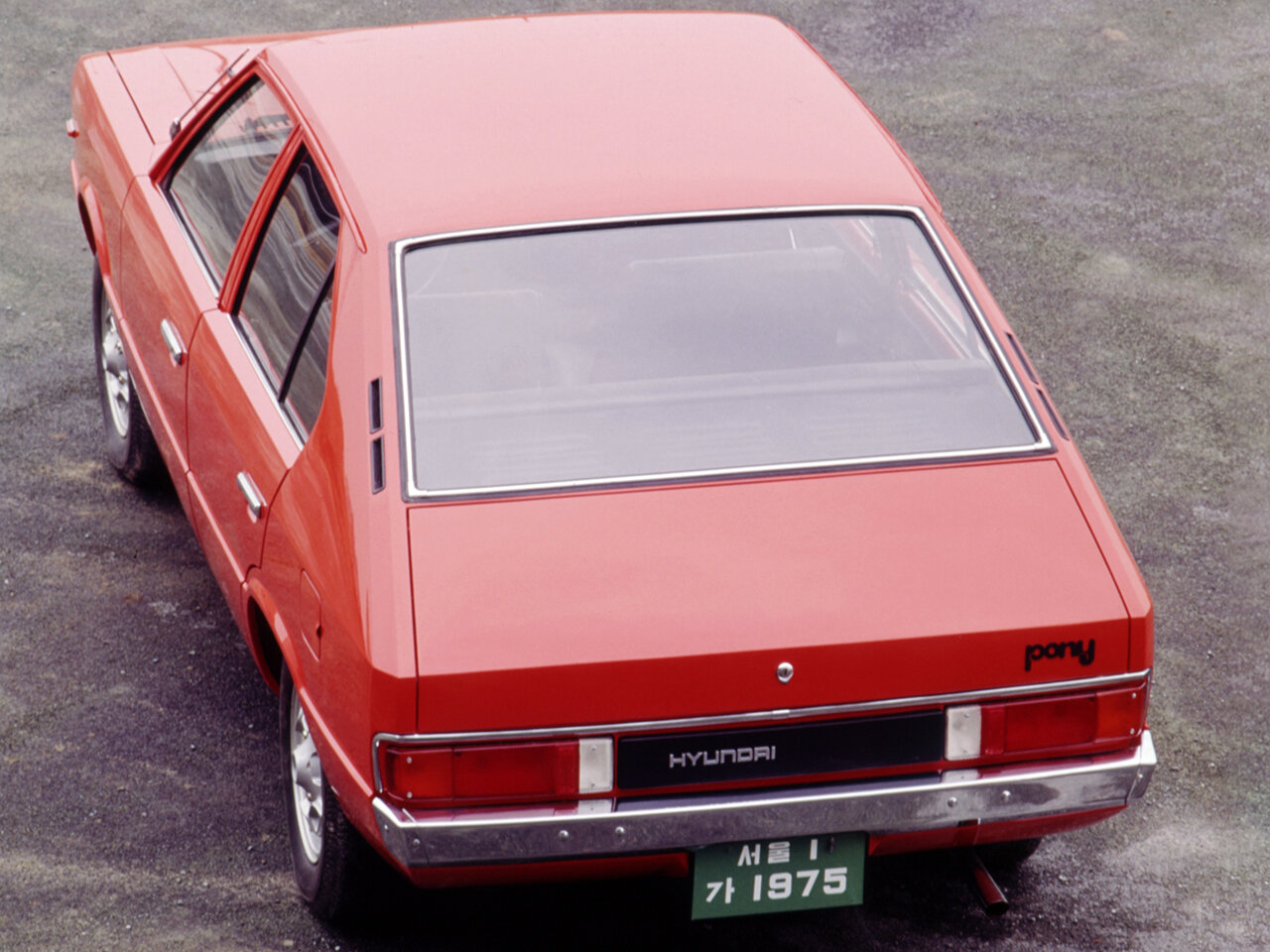 Neat styling, bordering on the plain, marked the Hyundai Pony apart from its Japanese rivals