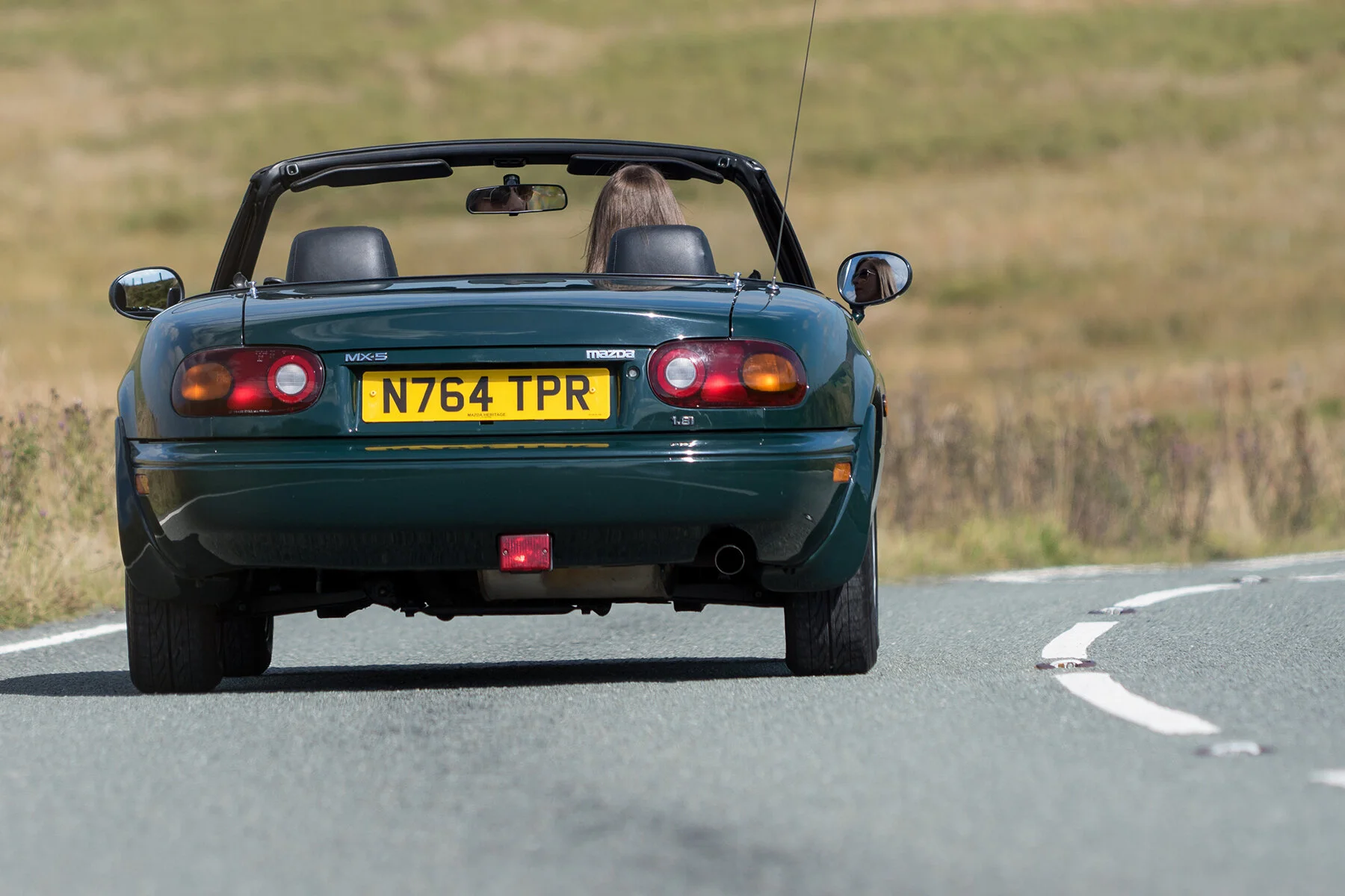 The view most people will see of a rapidly-driven MX-5 on a B-road
