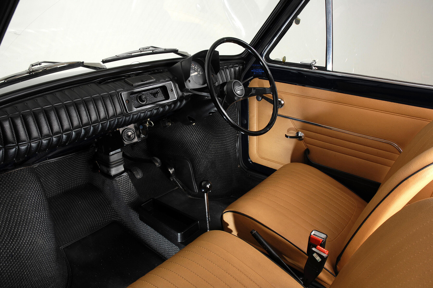 An early-1970s supermini interior, except in miniature.