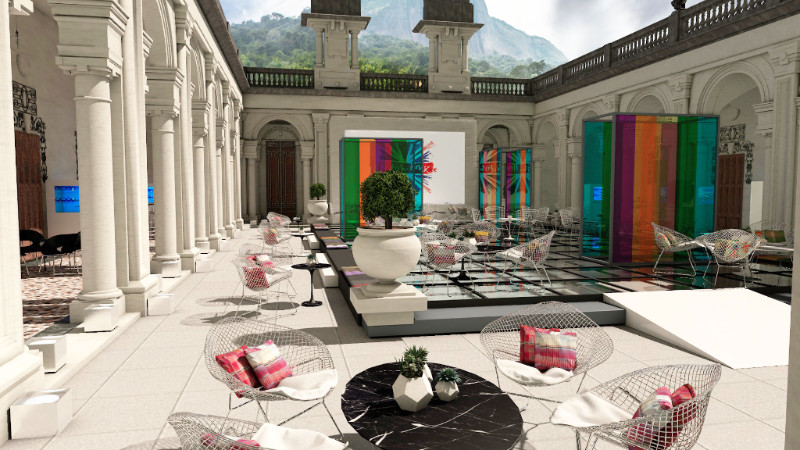 Artists impression of installations at Parque Lage, 2016