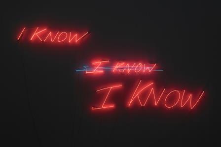 I know, I know, I know (2002). Tracey Emin. Courtesy the Artist and DACS. NEON