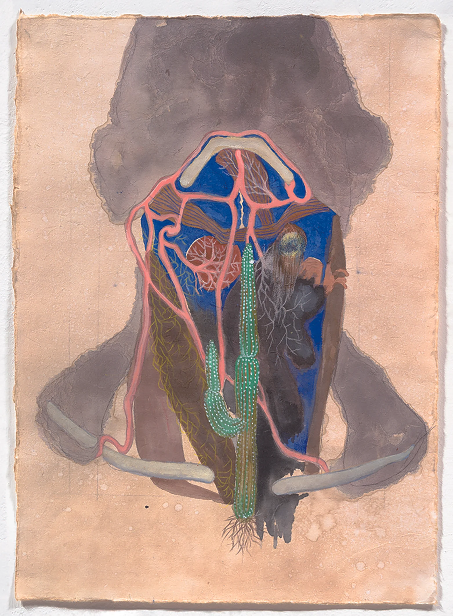 1. Ahn SooIn ∏ˆ∂◊æ∆∏Æ¡˝(Body House)_series no.1 297°ø420mm pencil, colored pencil, Korean ink, water color, acrylic and gouache on dyed paper 2017.jpg