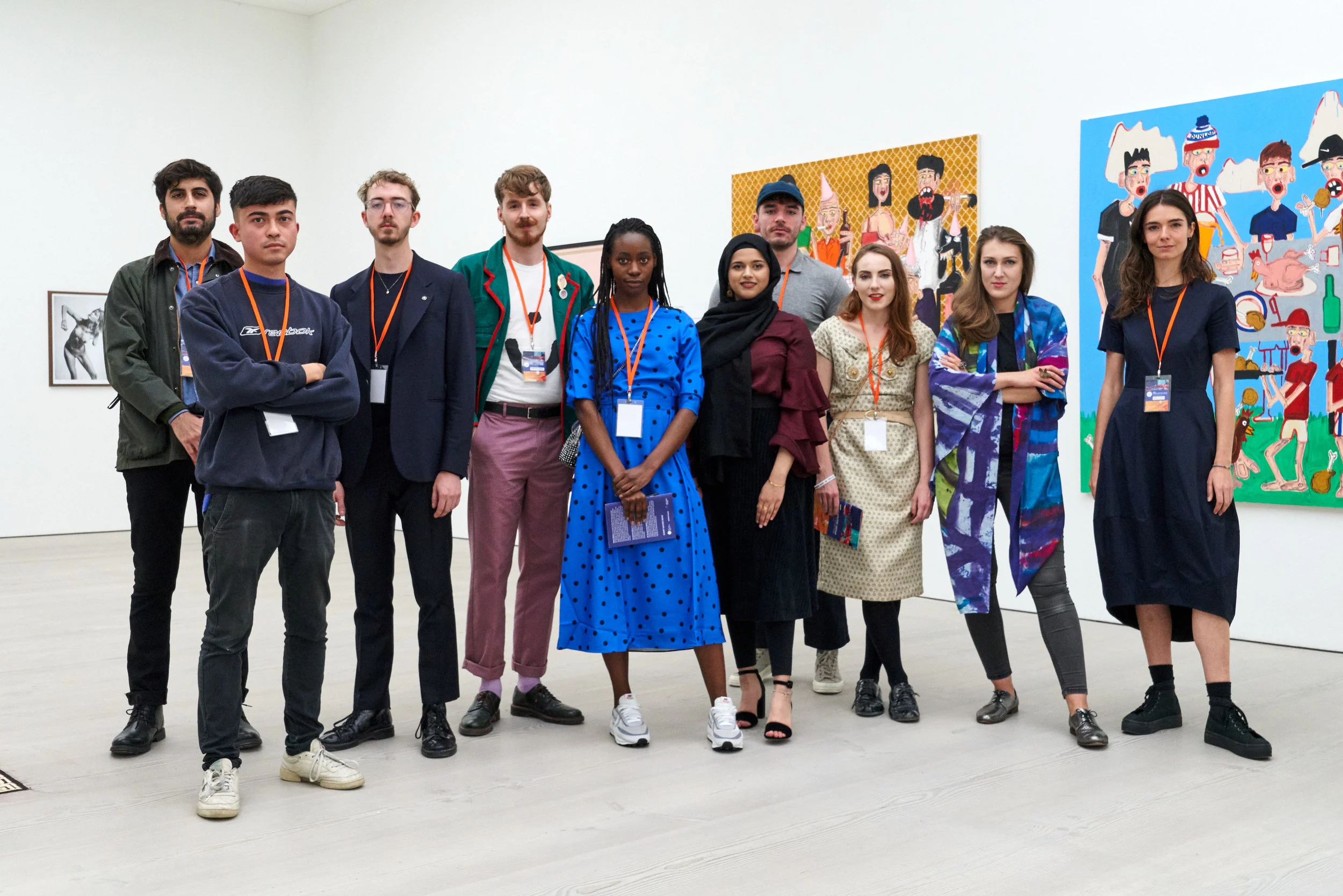 The finalists (left to right): Francisco Rodriguez, William Harman, Rob Branigan, Morgan Dowdall, Linnet Rubaya, Azraa Motala, Conor Rogers, Camilla Hanney, Malgorzata Lisiecka, Manon Ouimet. Photo by Reece Straw.