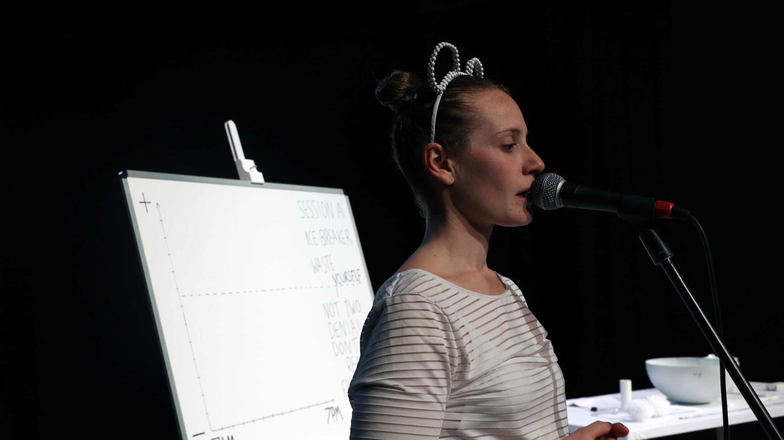 Katherine Hall performing at Mediterranea, Milan 2015