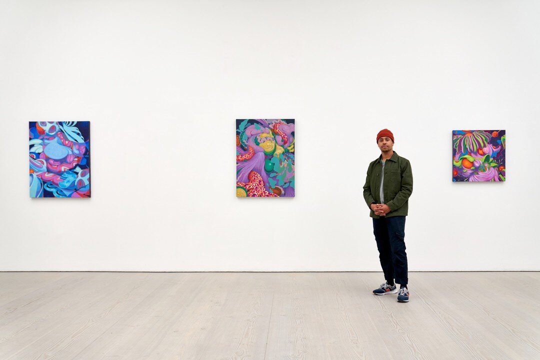 &quot;The experience of having my work exhibited at @saatchi_gallery  was fantastic. Seeing it in that amazing space and being able to experience how engaged people were with the work, and how my works resonated, I felt I needed to create larger pain