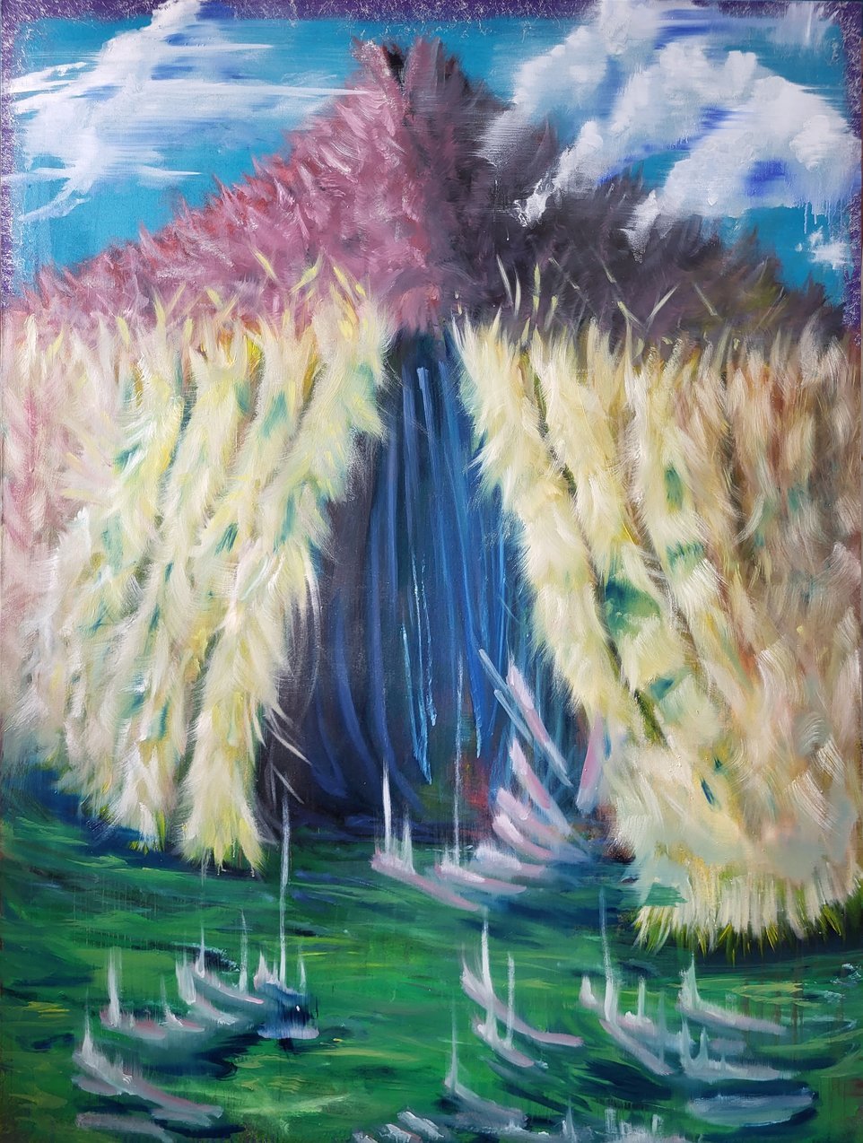 Dreaming the Greener Grass (2023), 210x150cm, oil on canvas, £9850.jpeg