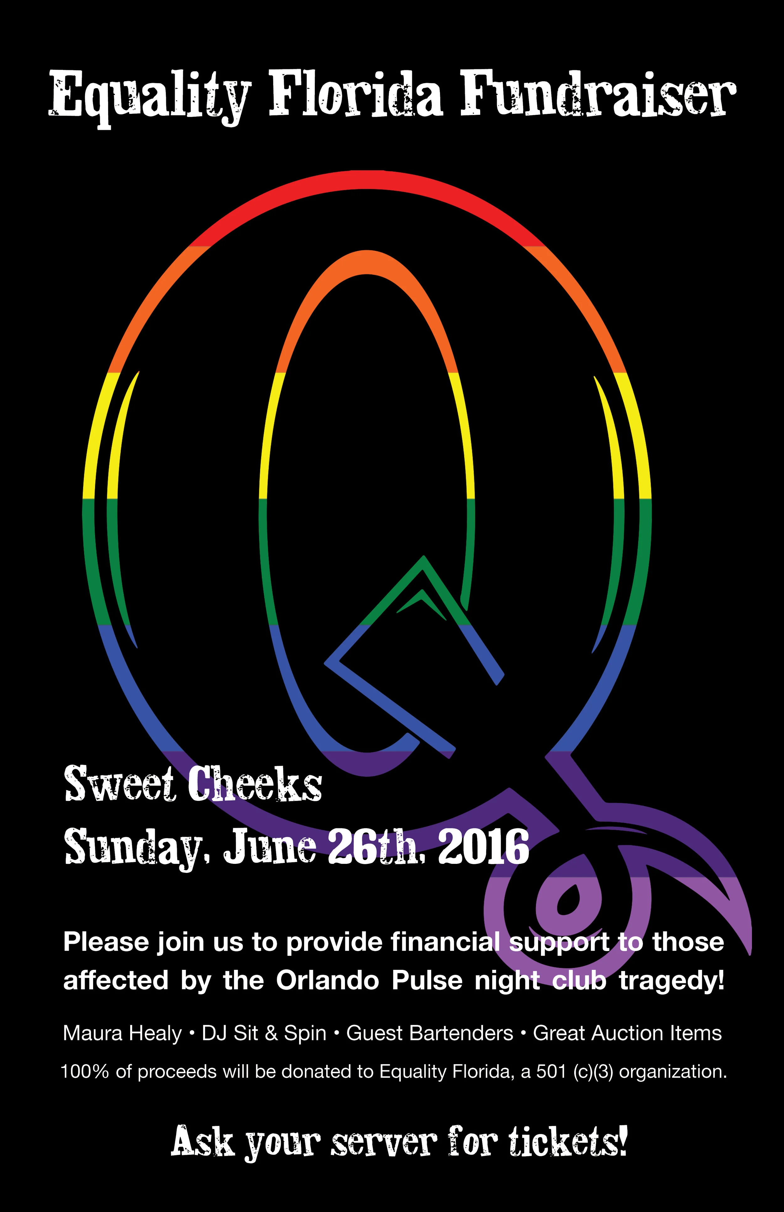 Poster for fundraising event.