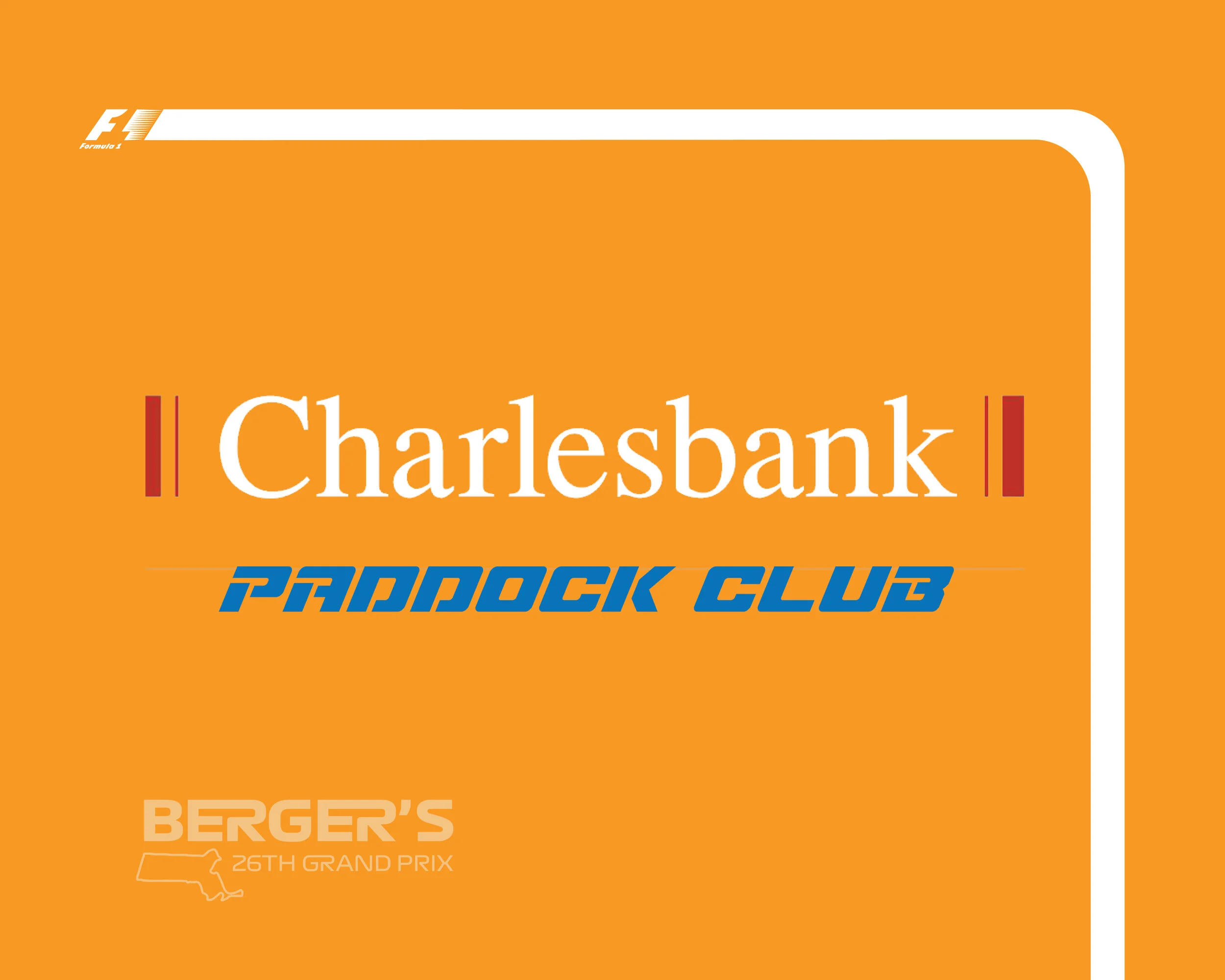 Lounge sponsored by Berger’s company, Charlesbank (not actually)