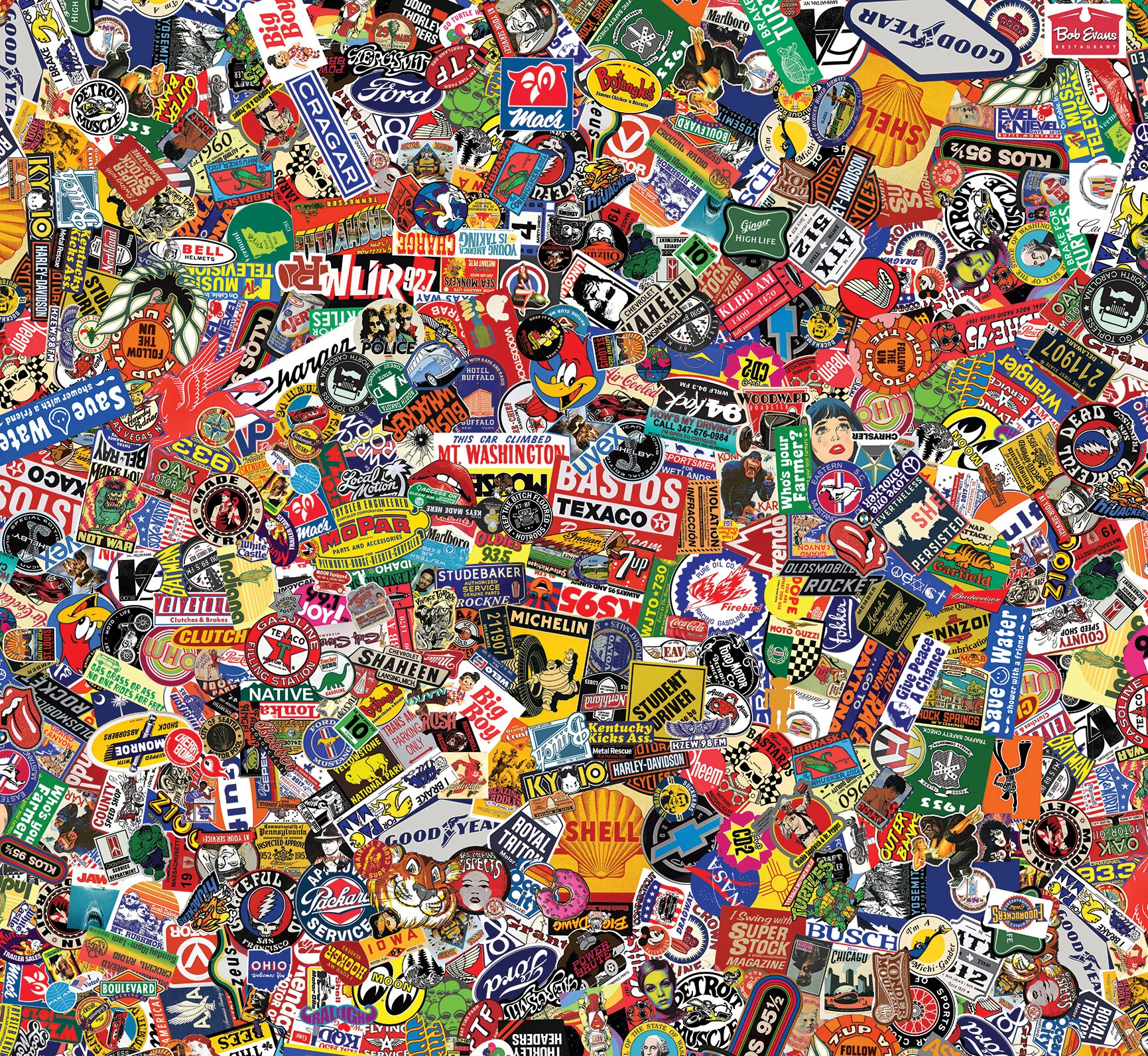 Portion of sticker floor design
