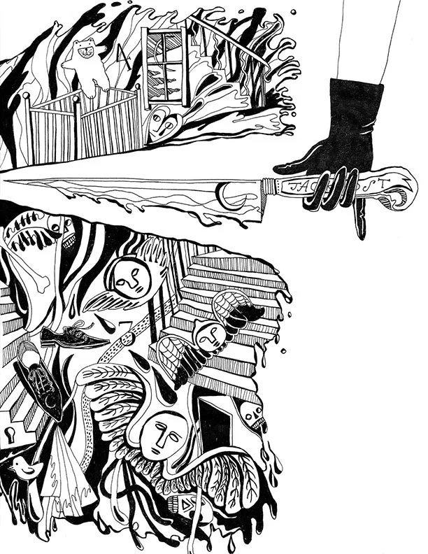 Coloring book page | The Graveyard Book