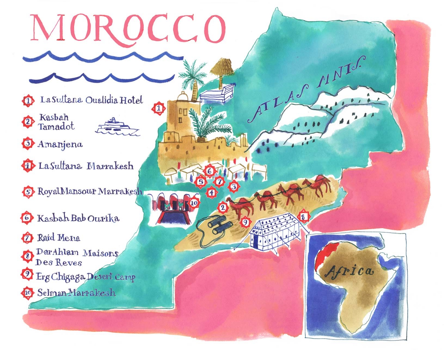 Map of Morocco | TATLER HK