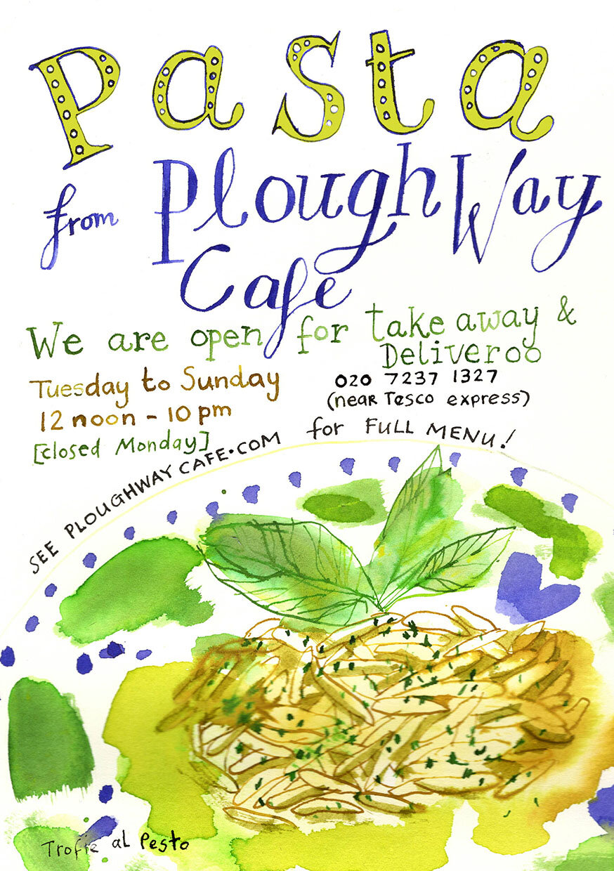 Plough Way Cafe | Pasta flyer