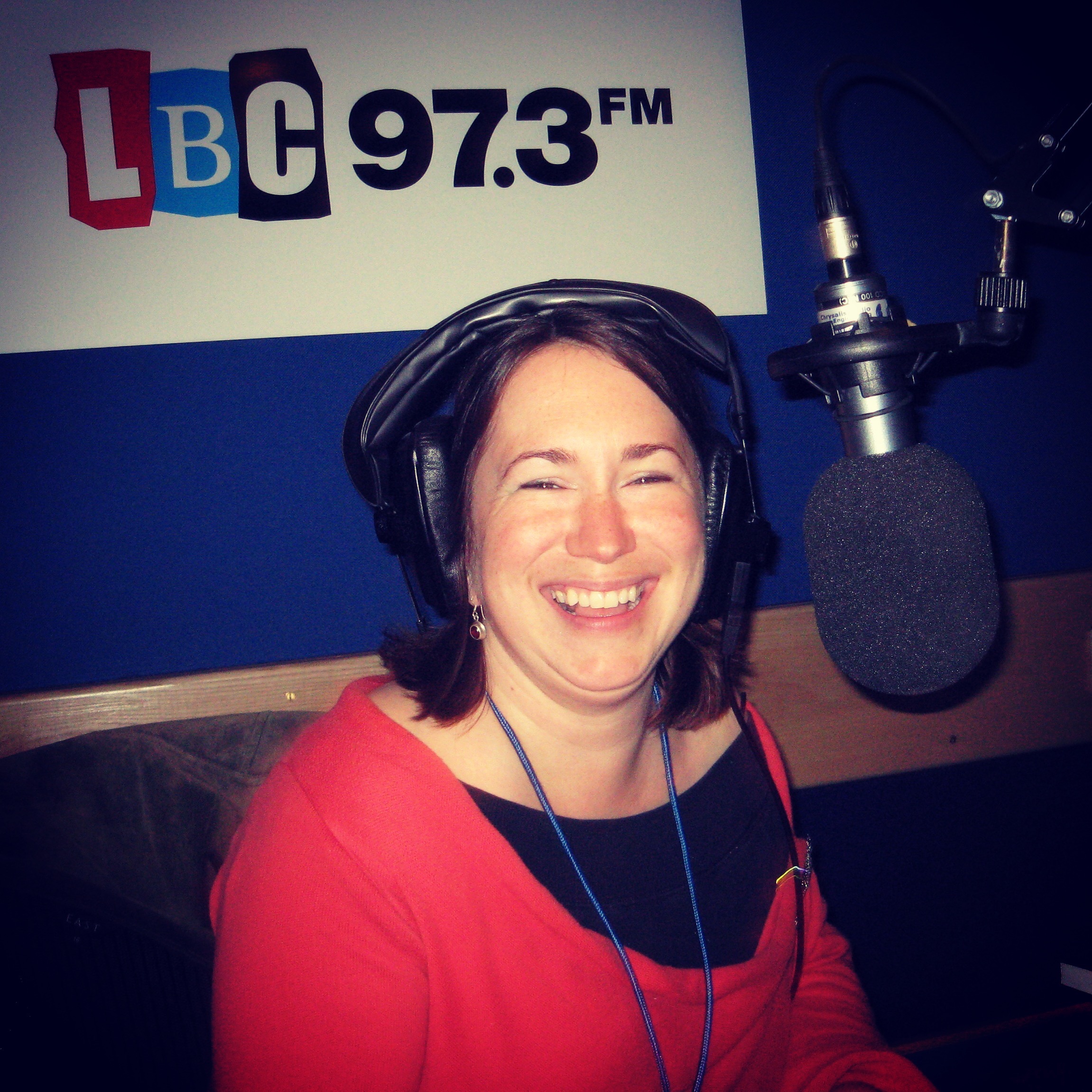 Becky in the LBC studio