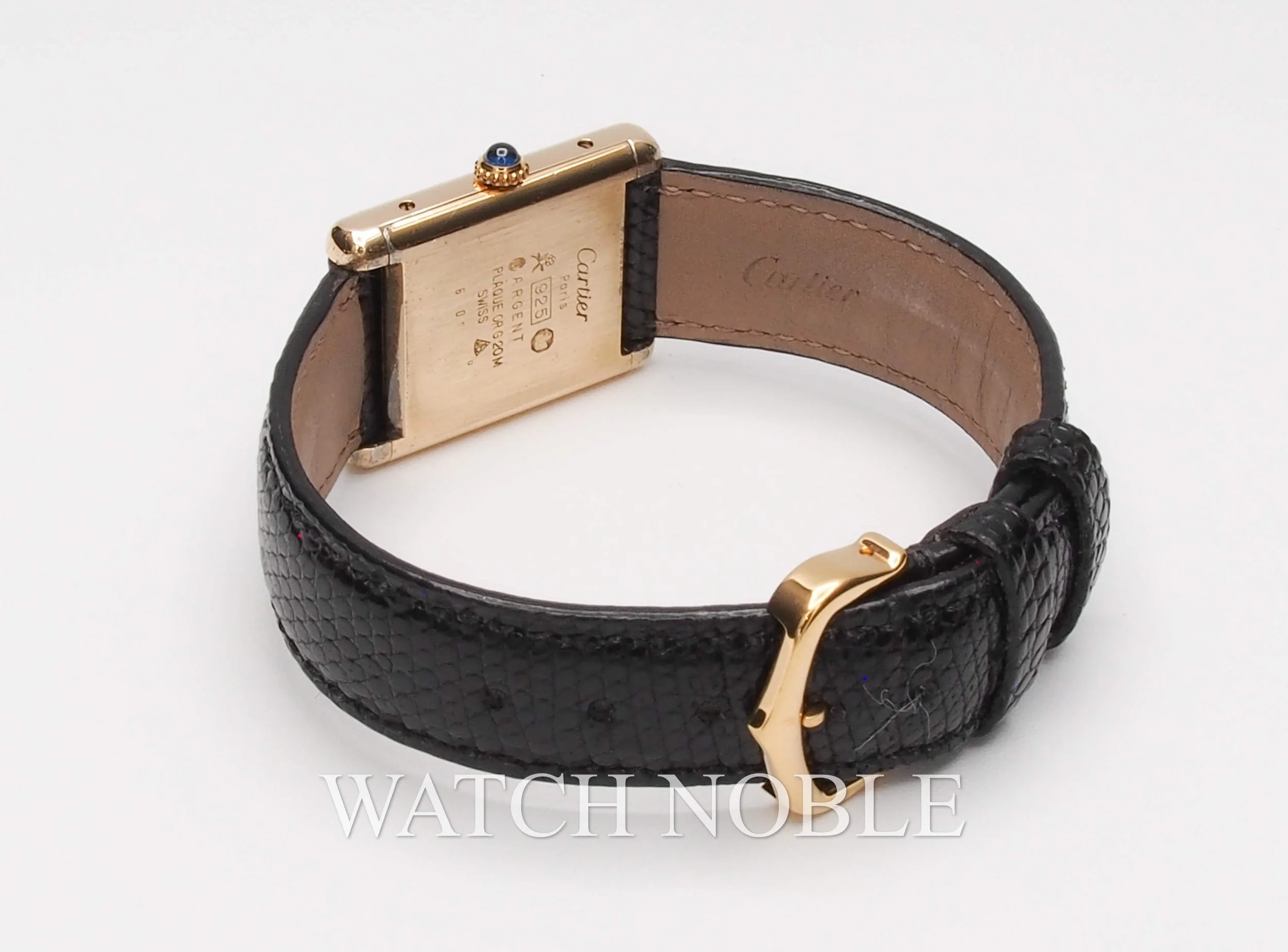 Pre-owned Ladies Cartier de Must Black Dial manual wind 23.5mm