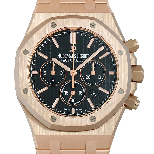 18k rose gold audemars piguet royal oak chronograph