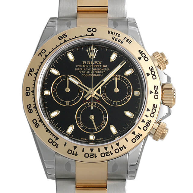 Rolex Cosmograph Daytona Steel and 18K Yellow Gold Black Dial 116503