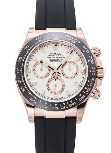 Rolex Cosmograph Daytona 18K White Dial Mens Watch 40mm 116515