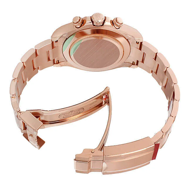 Rolex Cosmograph Daytona 18K Black Dial Mens Watch 40mm 116505 
