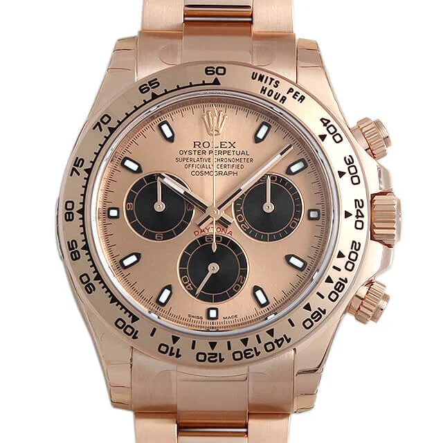 Rolex Cosmograph Daytona Rose Dial 18k Gold 40mm