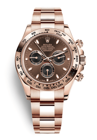 Rolex Cosmograph Daytona 18K Chocolate Dial Mens Watch 40mm 116505