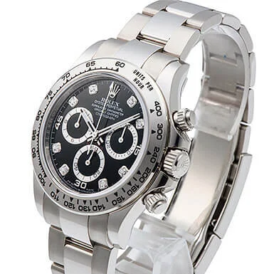Rolex Cosmograph Daytona Black Dial with Diamonds 116509 