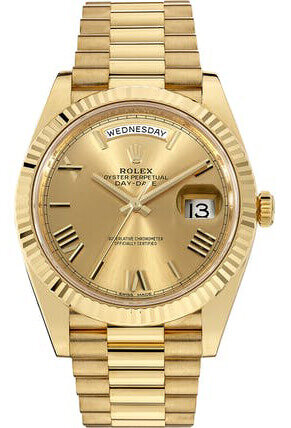 Rolex Day-Date 40 Champagne Roman Dial Yellow Gold 228238
