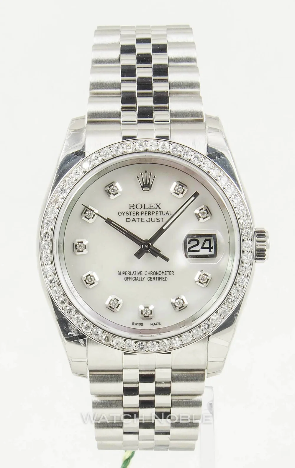diamond bezel rolex 36mm